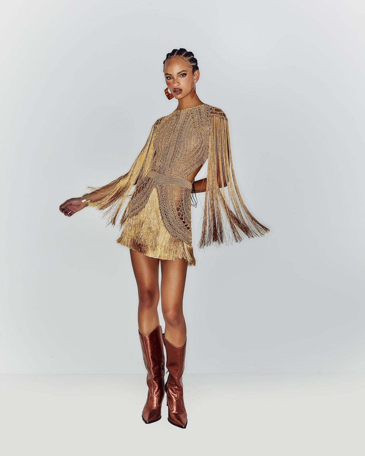 Bonito Mini Dress - Dourado