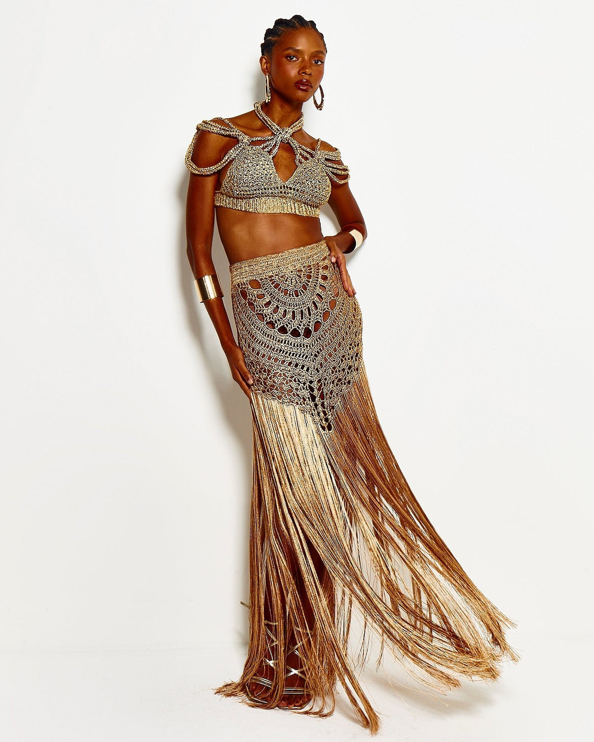 Be Tulum Maxi Skirt - Bronze