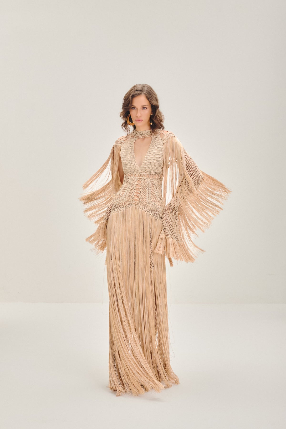 Agua Viva Maxi Dress - Champagne Gold