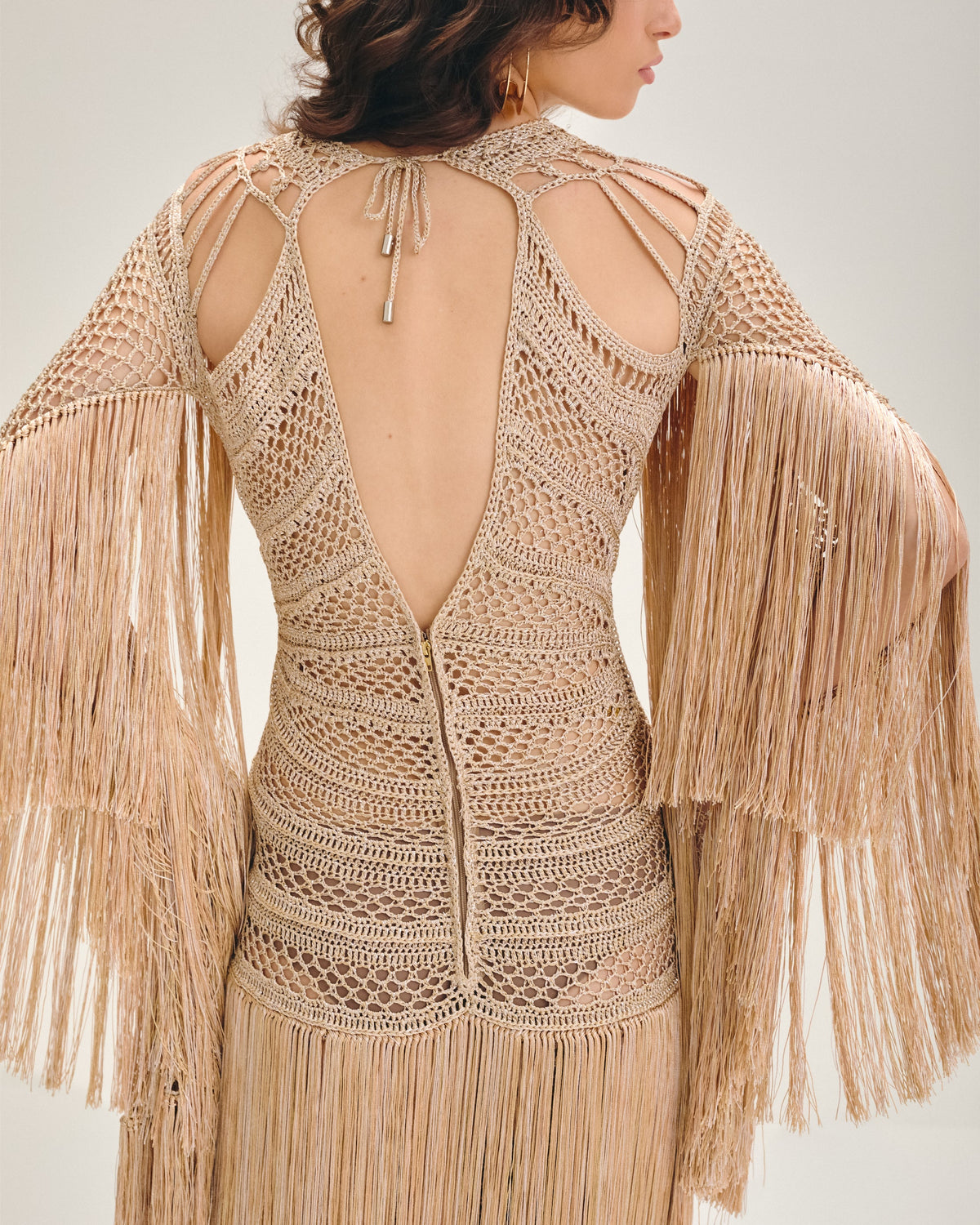 Agua Viva Maxi Dress - Champagne Gold