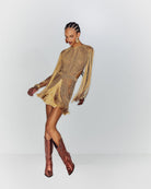 Bonito Mini Dress - Dourado