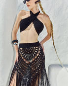 Be Tulum Maxi Skirt - Preto