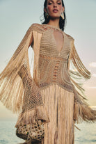 Agua Viva Maxi Dress - Champagne Gold