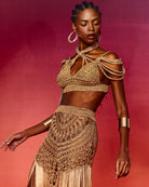 Be Tulum Maxi Skirt - Bronze