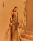 Oasis Maxi Dress - Golden Brown