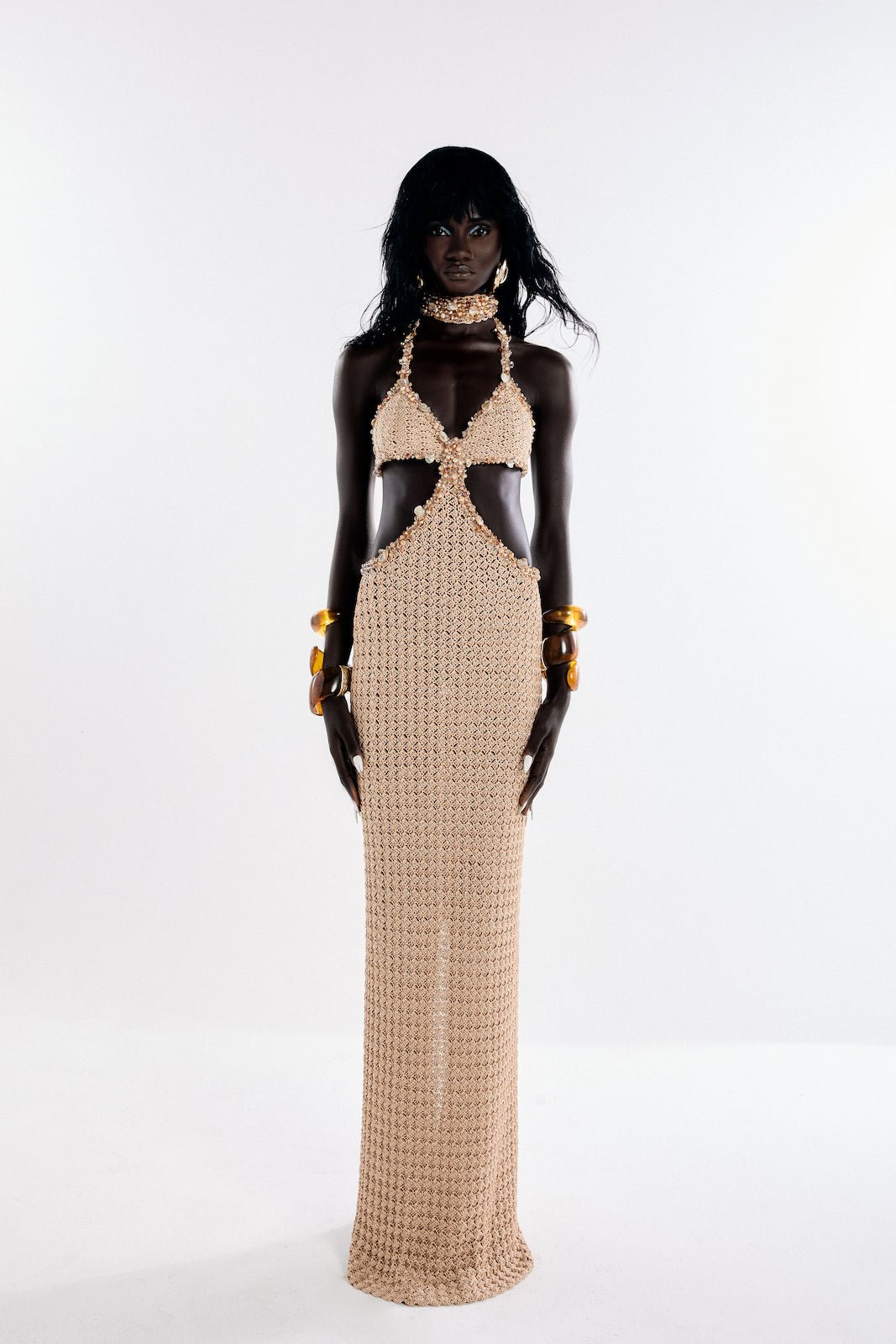 Vestido Selina Longo Bordado - Ammi
