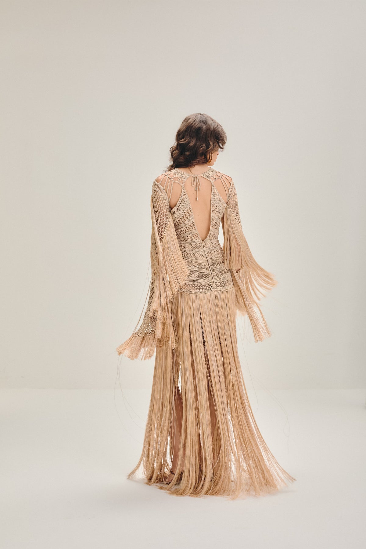 Agua Viva Maxi Dress - Champagne Gold