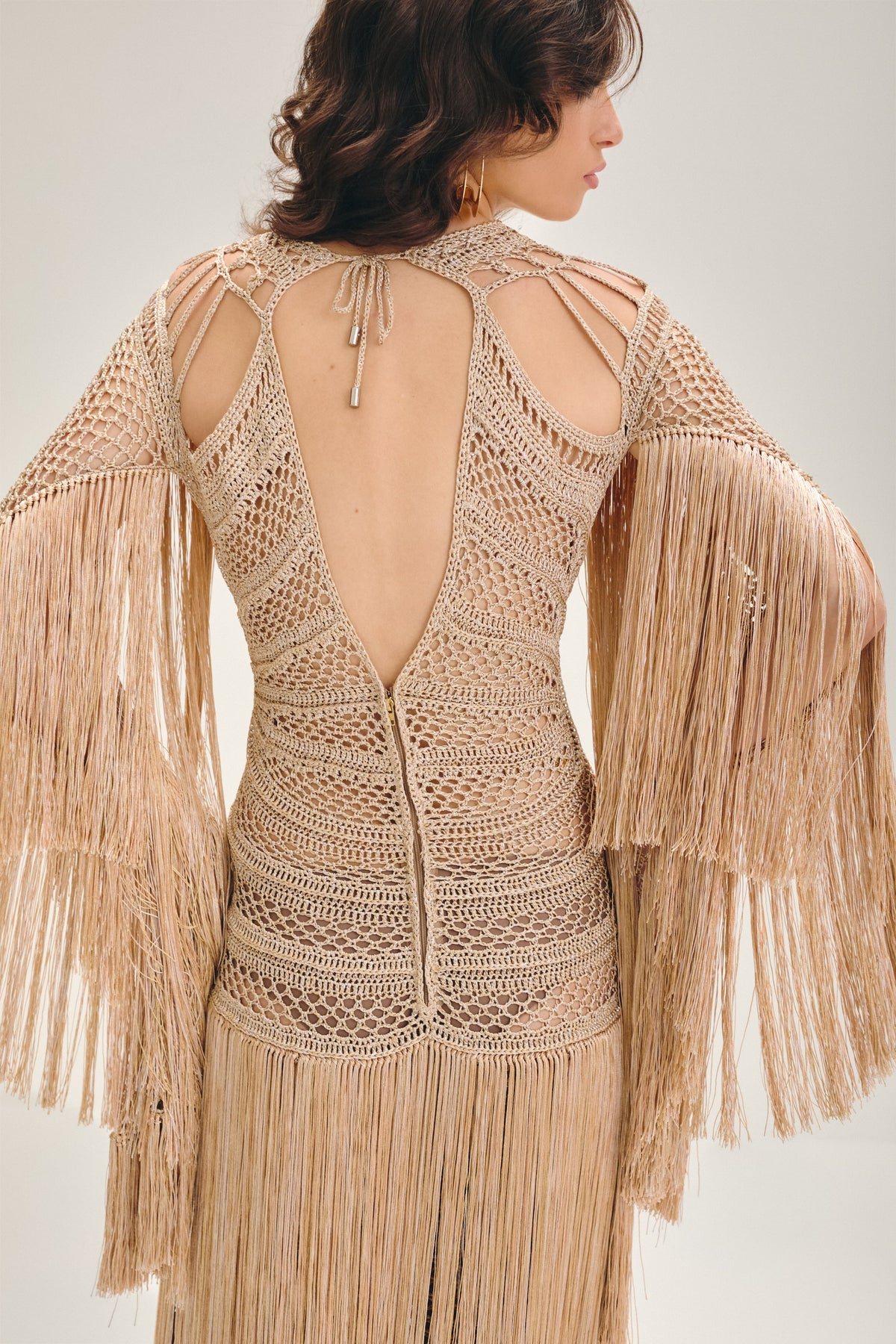 Agua Viva Maxi Dress - Champagne Gold