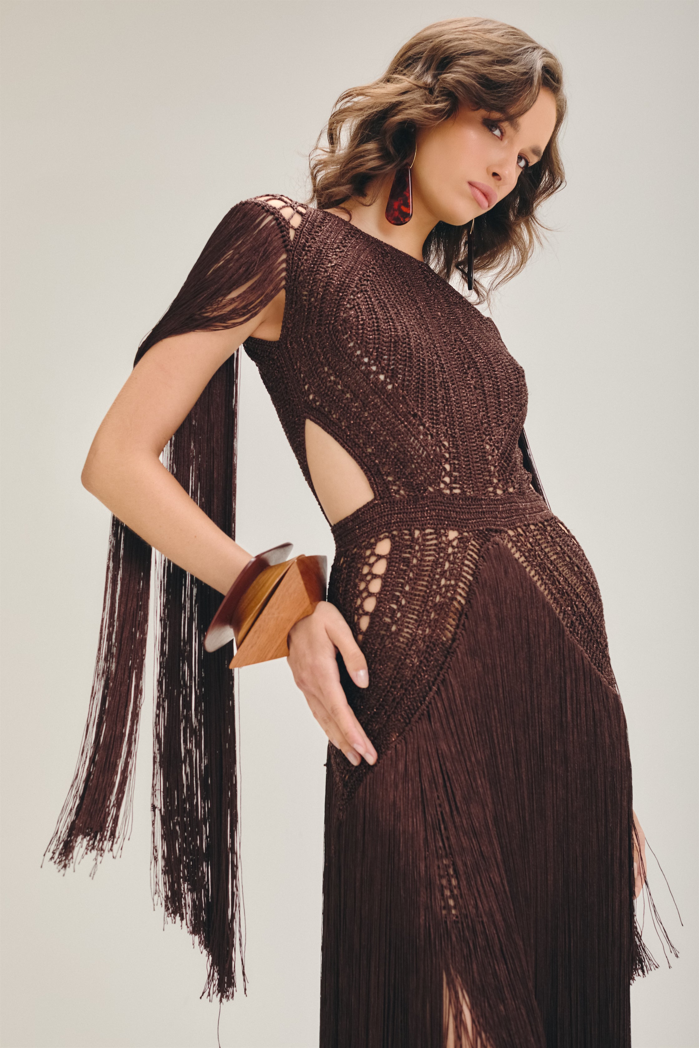 Bonito Maxi Dress - Coffee Brown